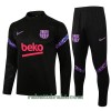 FC Barcelona Trenings Collegegenser Set 22-23 Kvart-Zip Svart - Barn